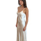 Gania Cream Maxi Slip Dress. Size: 10