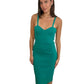 Scanlan Theodore Jade Green Fitted Dress. Size: S