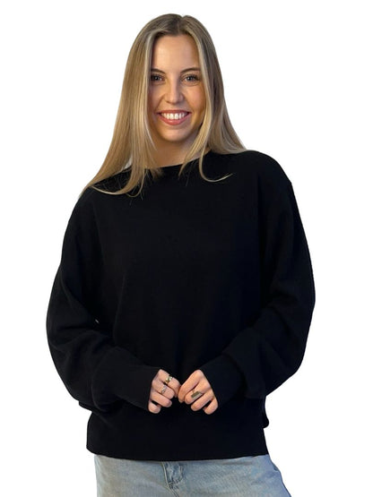 Toteme Black Cashmere Sweater. Size: M