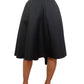 Alexander McQueen Black Flared Midi Tiered Skirt. Size: 40