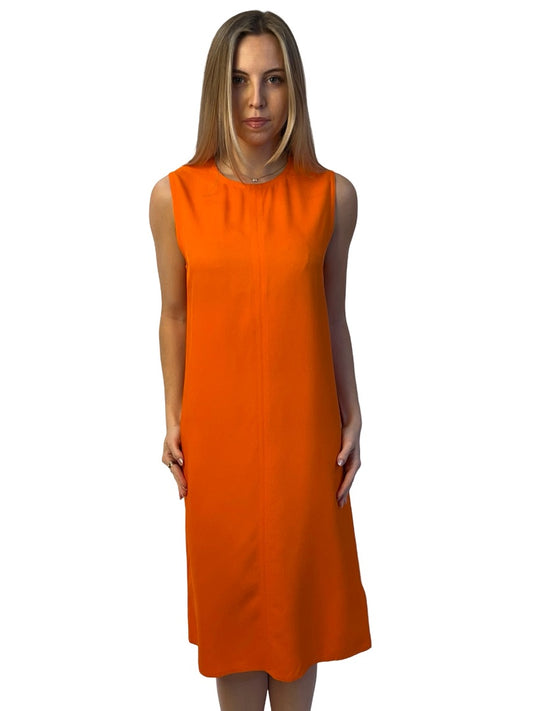 Bottega Veneta Orange Sleeveless Dress. Size: 44