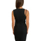 Versace Black 3 Strap Metal Buckle Dress. Size: 44