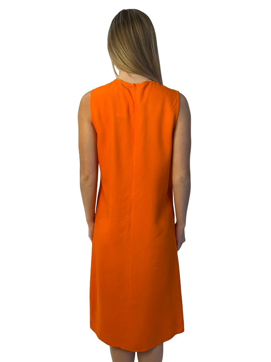 Bottega Veneta Orange Sleeveless Dress. Size: 44