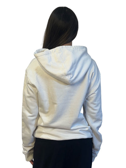 Saint Laurent White Cotton Hoodie. Size: S