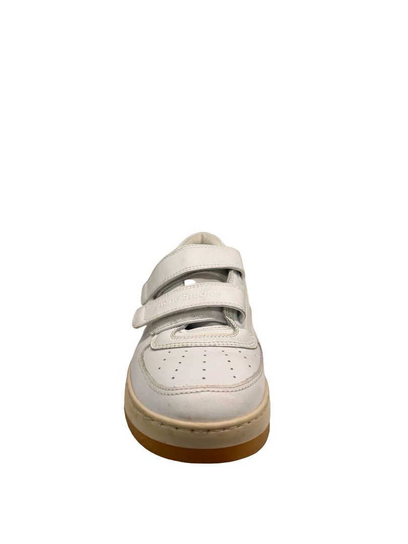 Acne Studios White Velcro Strap Sneakers. Size: 37