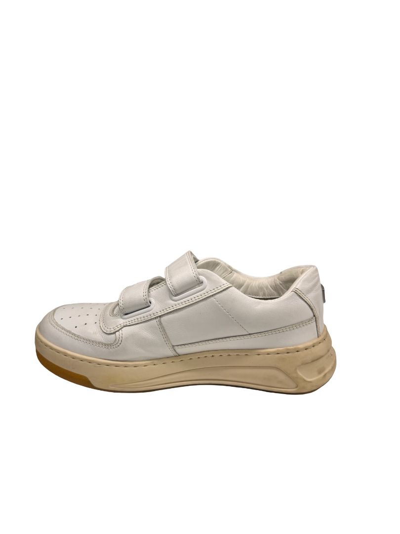 Acne Studios White Velcro Strap Sneakers. Size: 37