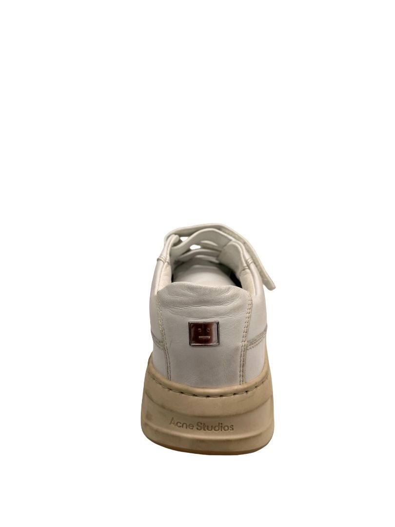 Acne Studios White Velcro Strap Sneakers. Size: 37