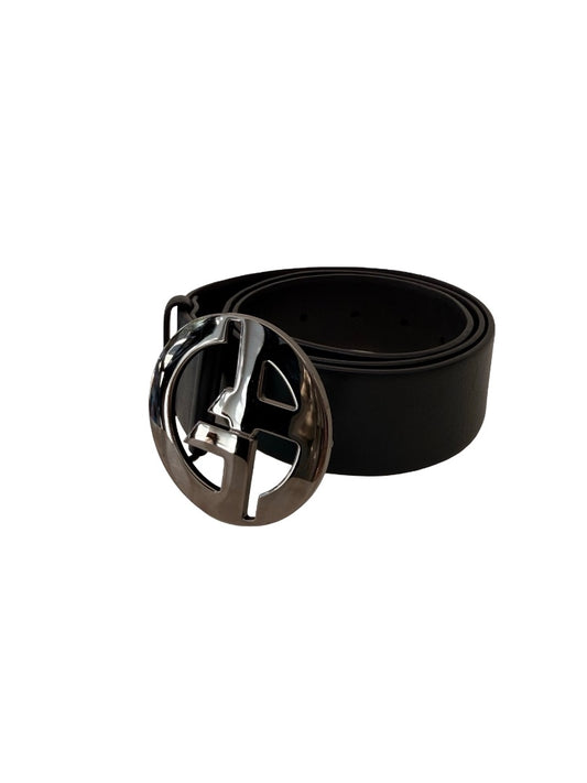 Giorgio Armani Black Leather Belt. Size: 42