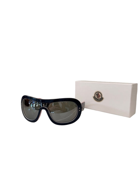 Moncler Blue / Red Ski Aviator Sunglasses.