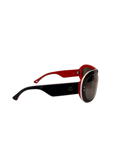 Moncler Blue / Red Ski Aviator Sunglasses.