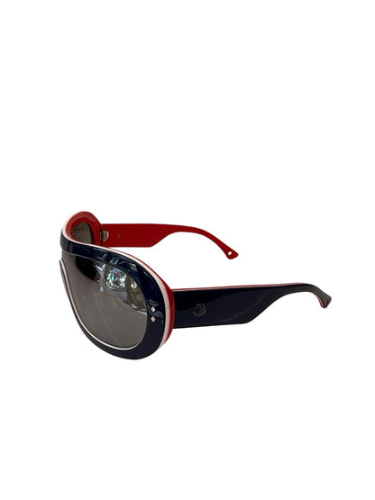 Moncler Blue / Red Ski Aviator Sunglasses.