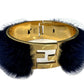 Fendi Gold & fur Bracelet . Size: Medium