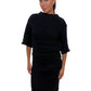 Chanel Navy Two-Piece Knit Top & Skirt Set. Size: 40