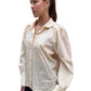 Oroton Cream Puff Sleeve Shirt. W Tags. Size: 12
