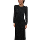 Reformation Black & White Long Sleeve Polka Dot Dress. Size: US4