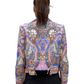 Camilla Multicolour Bead-Print Leather Jacket. Size: 12