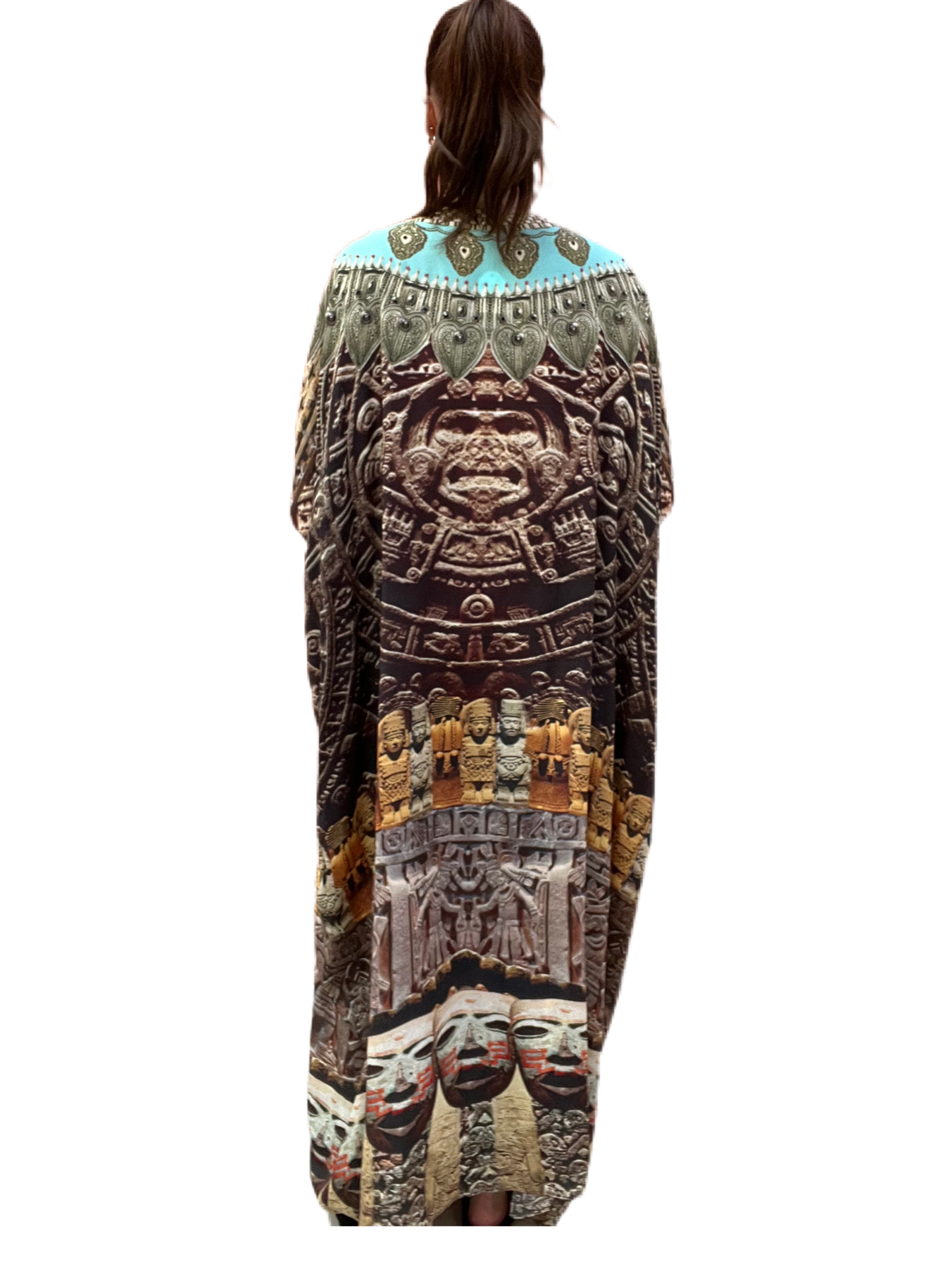 Camilla Aztec Print Dress [matching Jacket not included]. One Size.