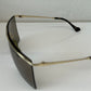 Gucci Frameless Sunglasses with Gold & Off-White Top Bar & Gold Legs
