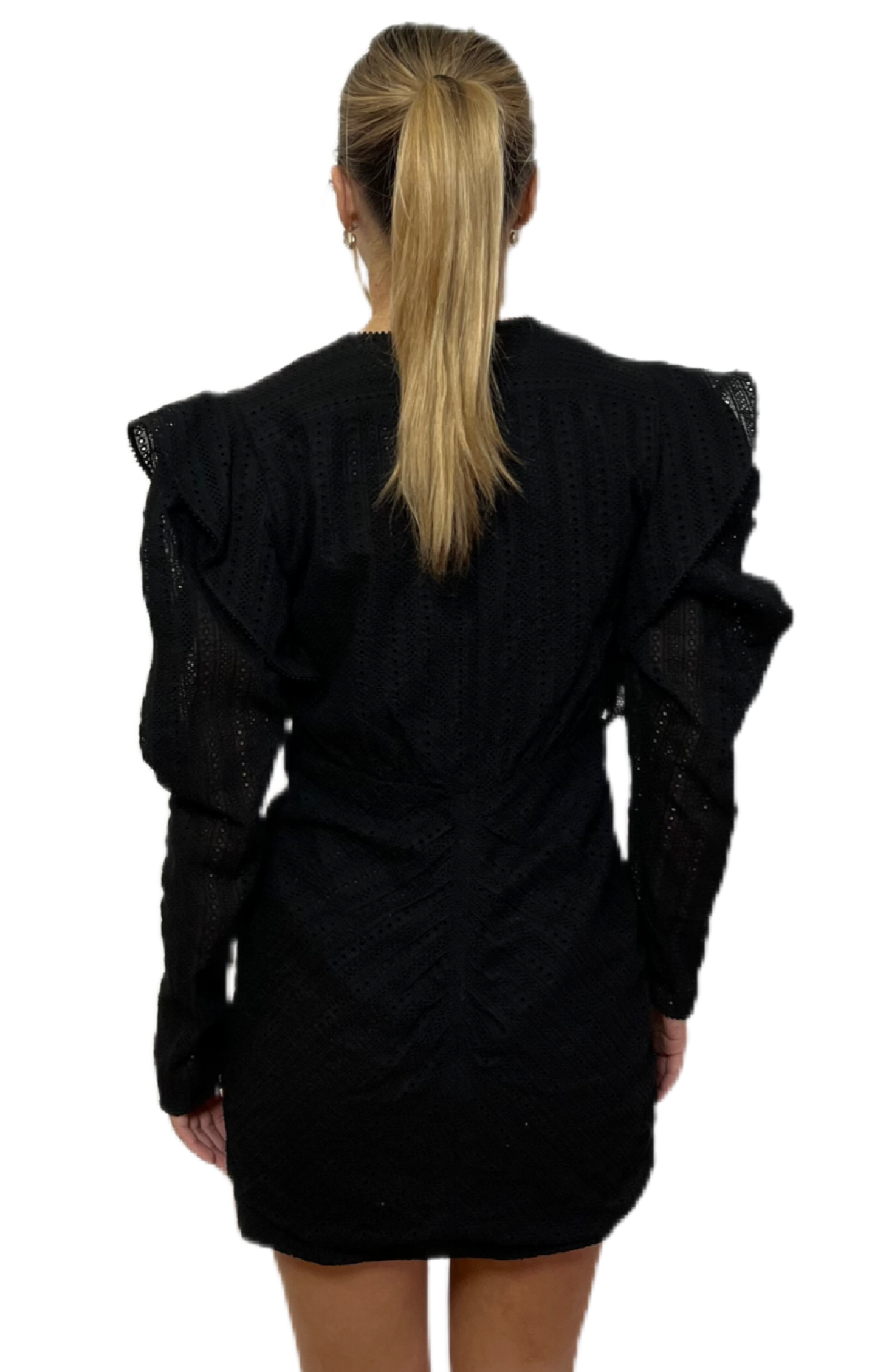 Isabel Marant Black Long Sleeve Dress. Size: 40