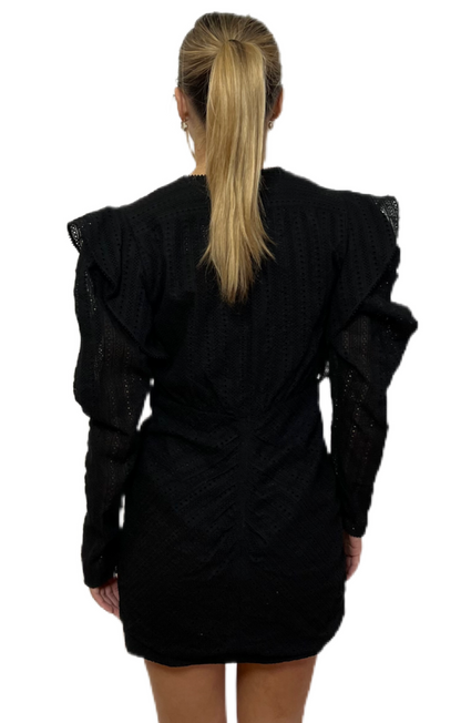 Isabel Marant Black Long Sleeve Dress. Size: 40