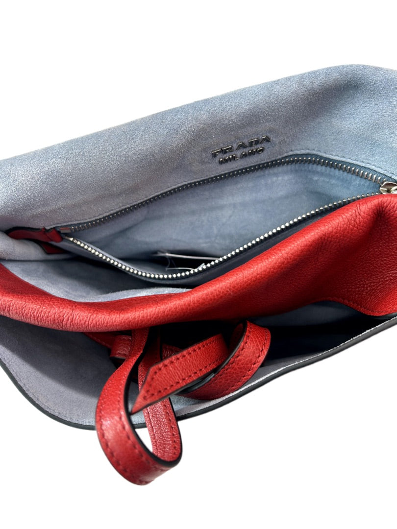 Prada Red Etiquette Flap Messenger Bag