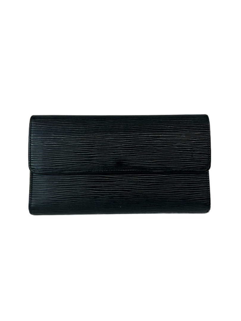 Louis Vuitton Black Wallet. Size: Small