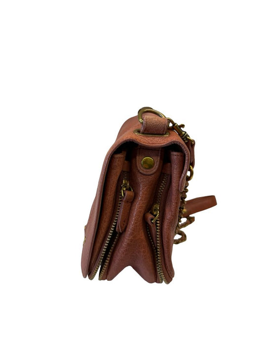 Jerome Dreyfuss Rosewood Bobi Leather Crossbody Bag.