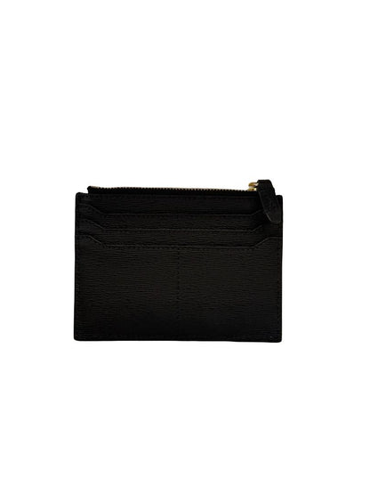 Lancel Black Leather Card Holder.