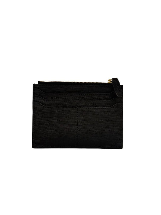 Lancel Black Leather Card Holder.