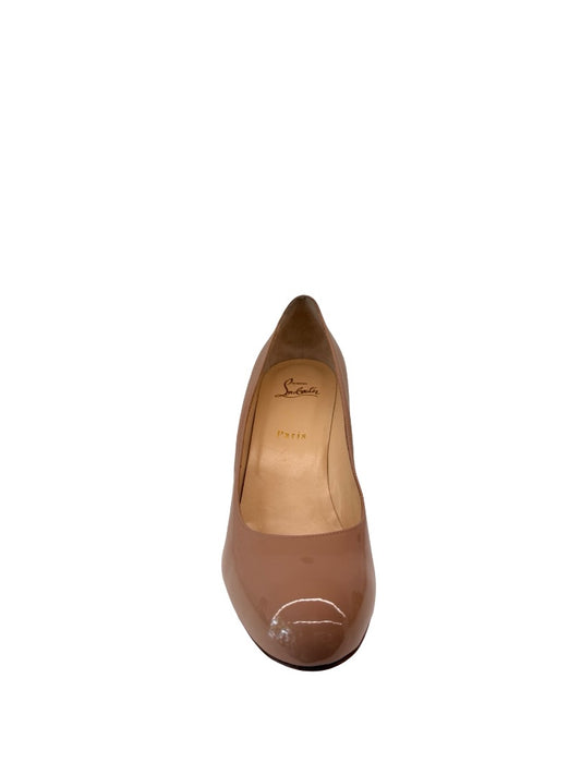Christian Louboutin Nude Simple Pump 85 Patent Calf Pump. Size: 42