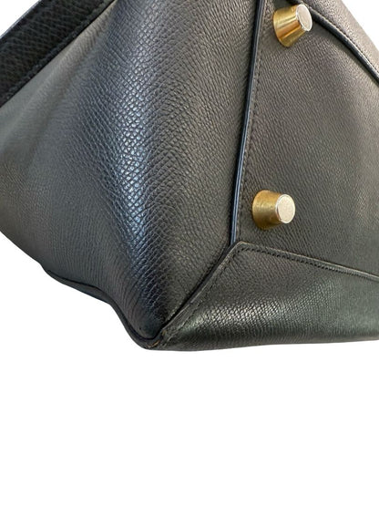 Celine Black Leather Belt Bag.