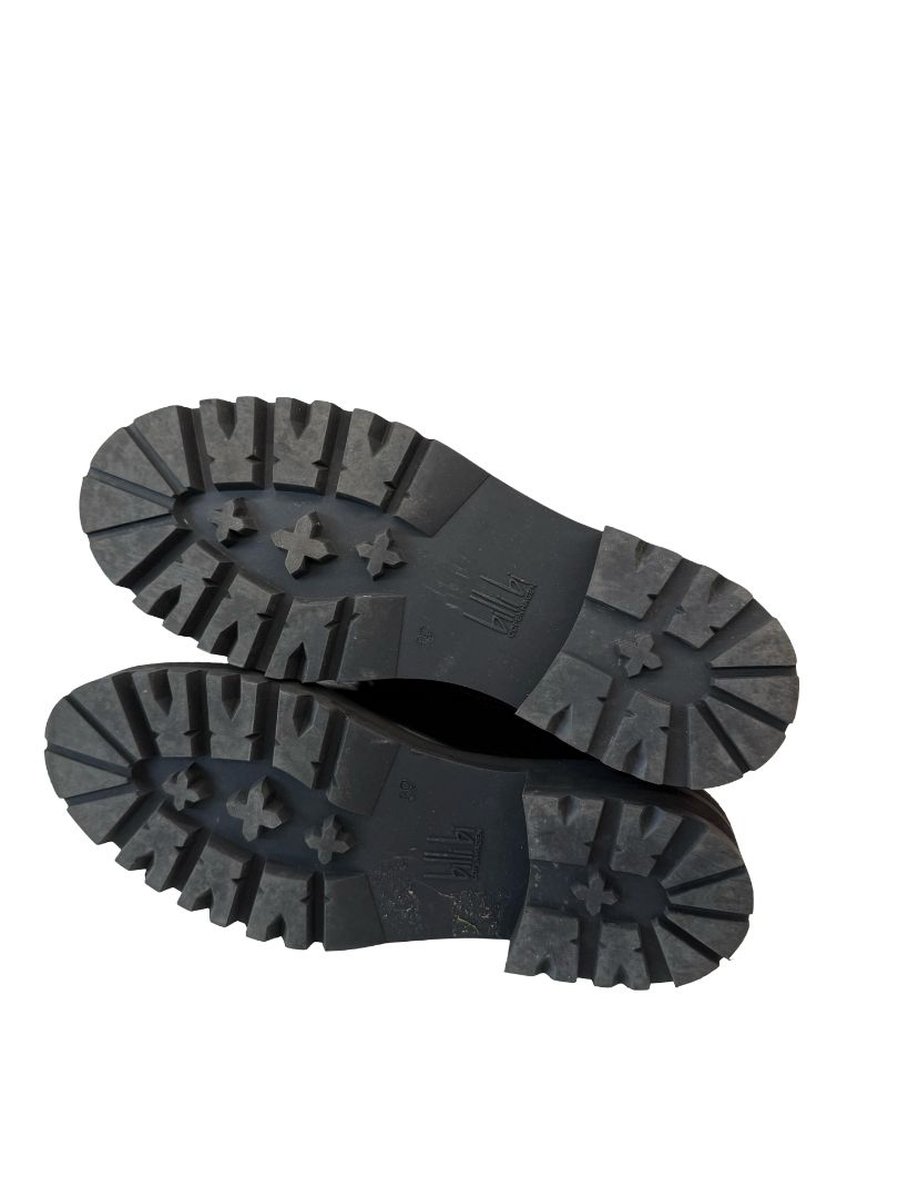 Billi Bi Black Platform Ankle Boots. Size: 39