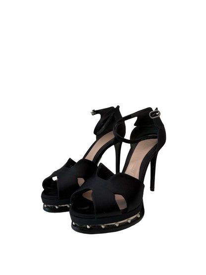 Alexander McQueen Black Stud Stilettos. Size: 37