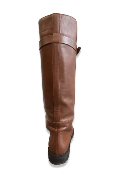 Weekend MaxMara Brown Leather Riding Boots. Size: 40