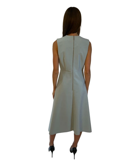 Dion Lee Slate Blue Asymmetric Tailored Midi Dress. Size: 10