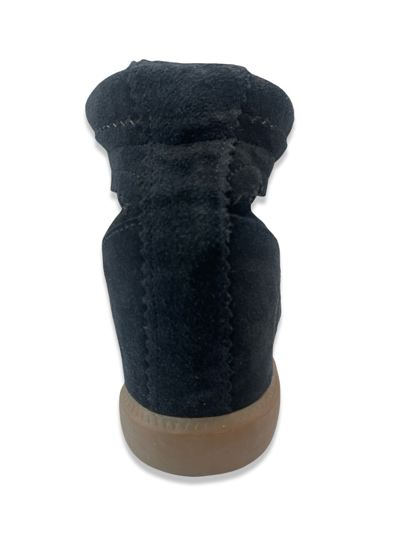 Isabel Marant Black Bobby Suede Wedge Sneakers. Size: 40