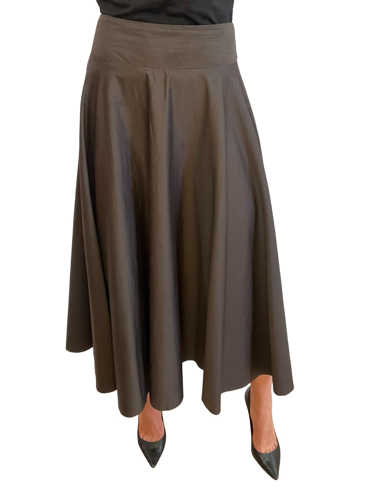 Daun & Co Charcoal Cotton Skirt. Size: 1