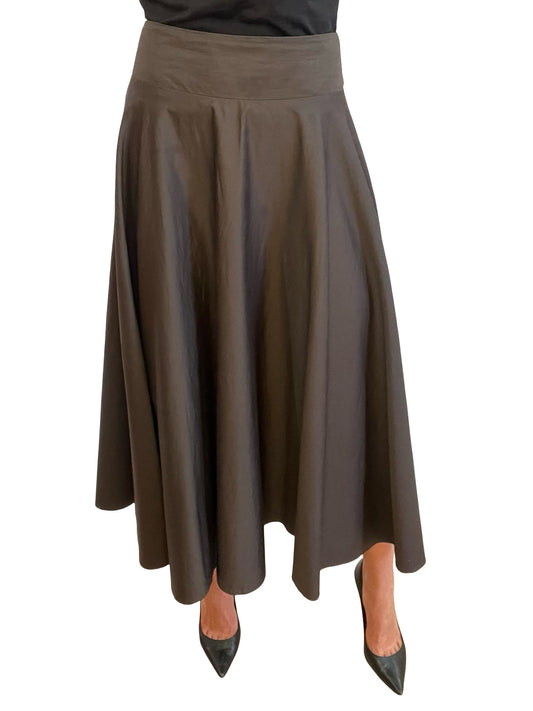 Daun & Co Charcoal Cotton Skirt. Size: 1