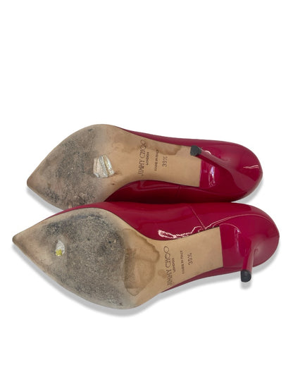 Jimmy Choo Pink Patent Anouk Pumps. Size: 39.5