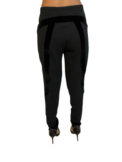 Altuzarra Black Velvet Zip Pants. Size: 38