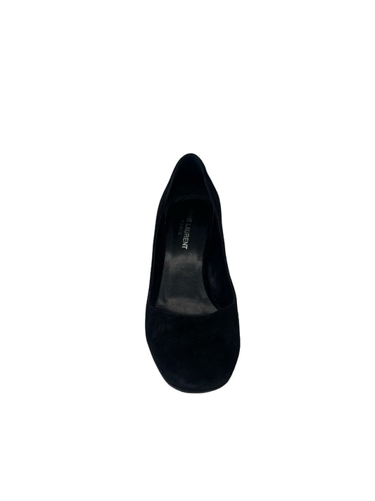 Saint Laurent Black Suede Block Heel. Size: 37
