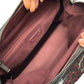 Chanel Black / Bordeaux Woven Leather Bowling Bag.