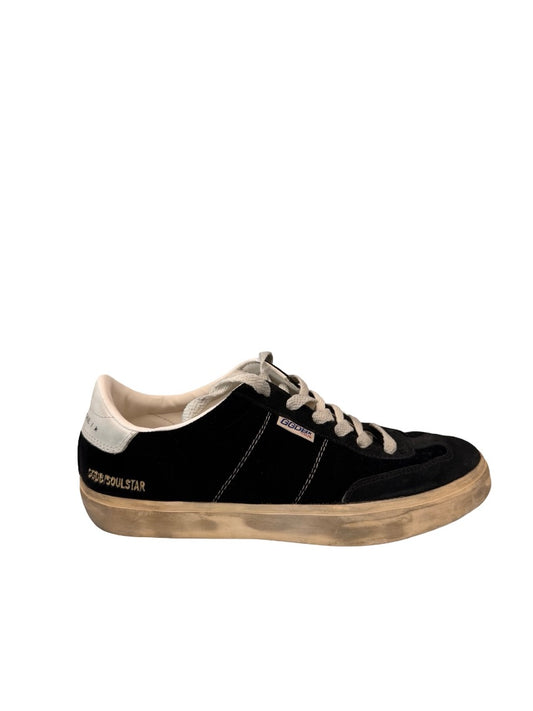 Golden Goose Black Velvet 'Soul Star' Sneakers. Size: 39