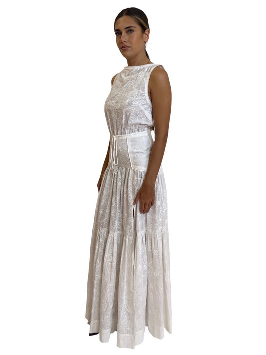 Bec & Bridge White Sierra Maxi Dress. Size: 6