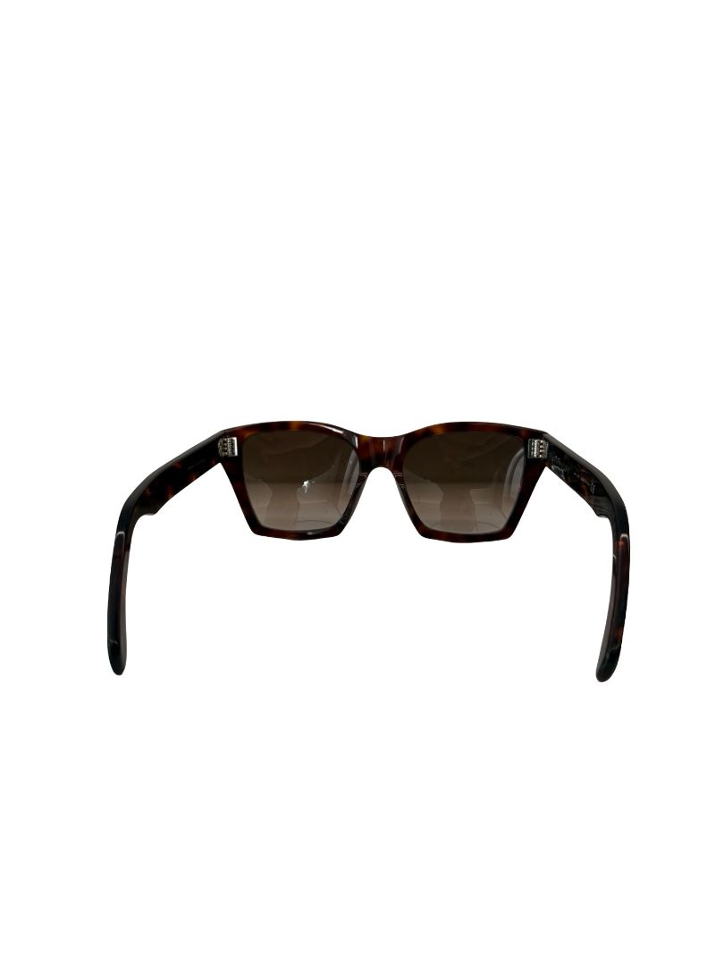 Celine Dark Tortoiseshell 'CL40090I 52F 55' Sunglasses.