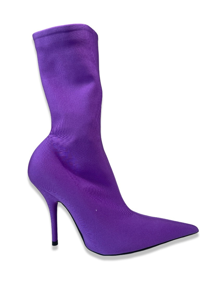 Balenciaga Purple Spandex Heels. Size: 36