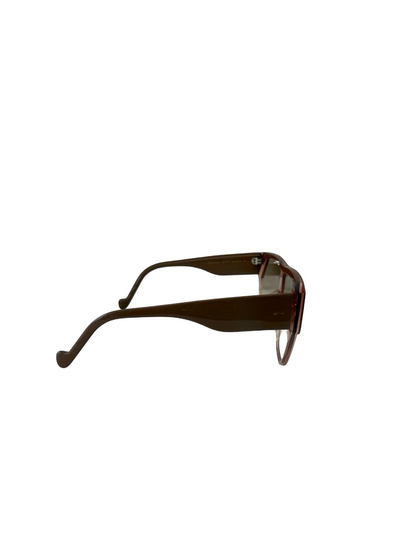 Zimmermann Light Brown Gradient Shield Sunglasses.