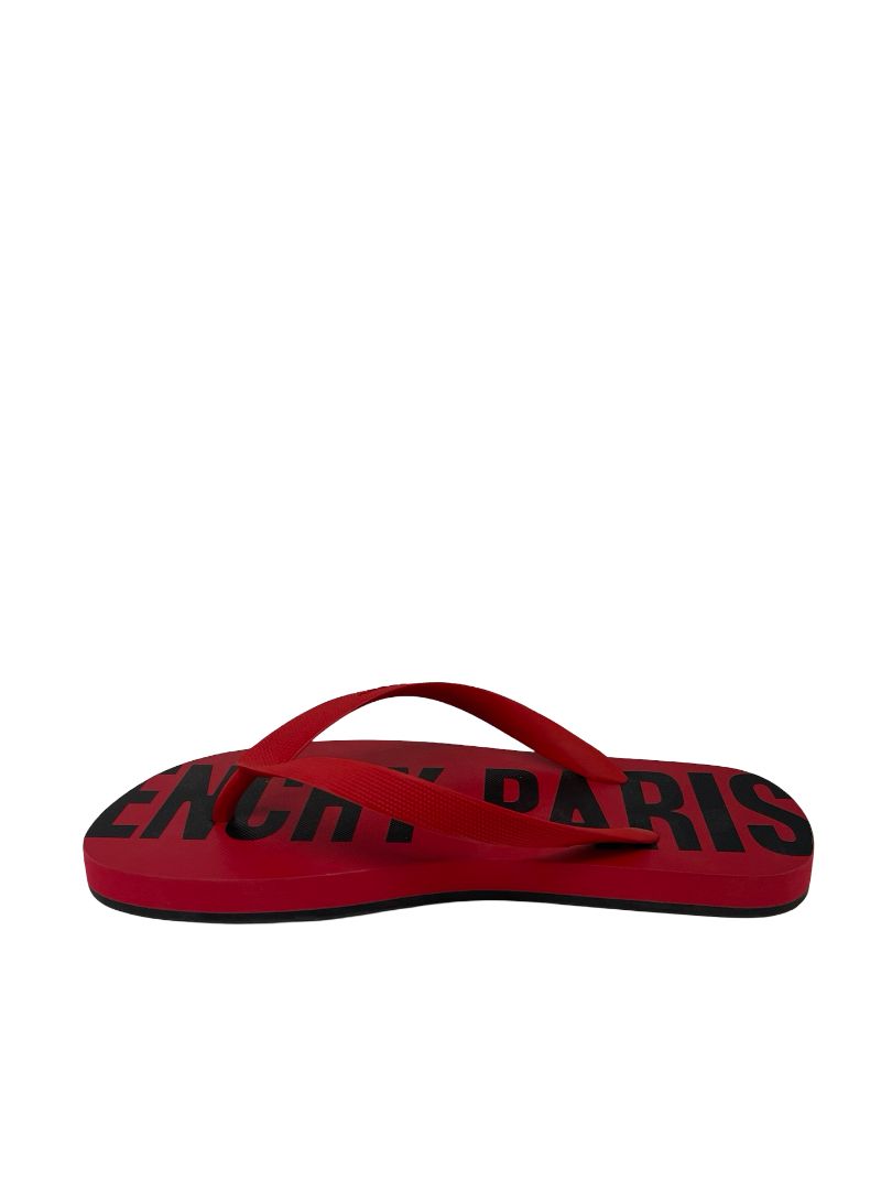 Givenchy Printed Red Thong. Size: 39