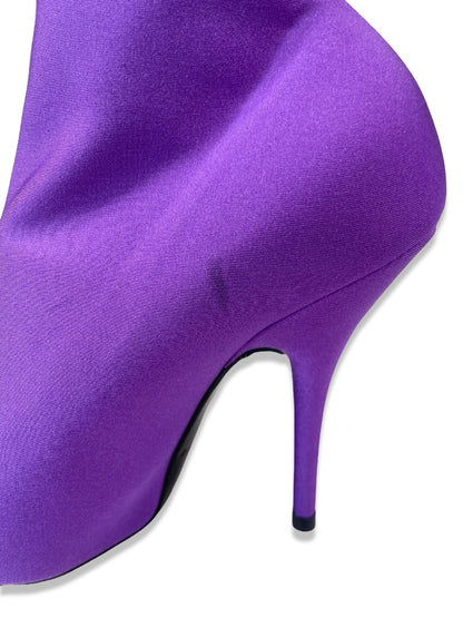 Balenciaga Purple Spandex Heels. Size: 36