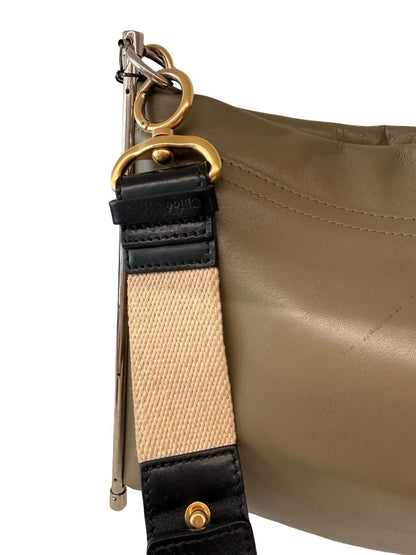 Chloe Khaki 'Roy' Crossbody Clutch Chain Bag.